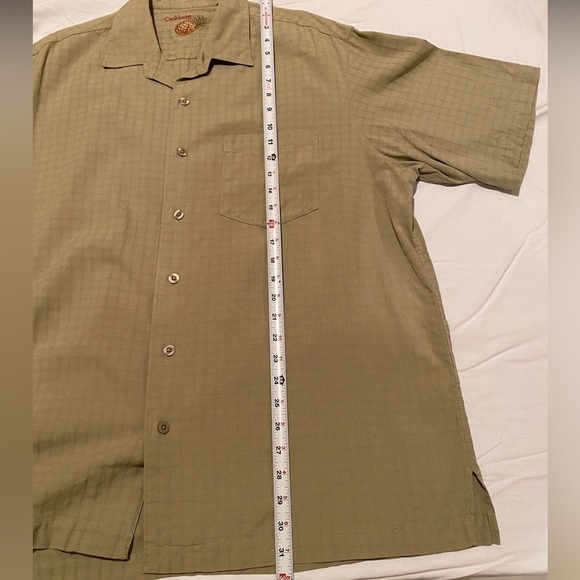 Caribbean Button Up Men’s Loose Shirt Casual Vacation Shirt Sz XL Silk & Cotton - Picture 13 of 14